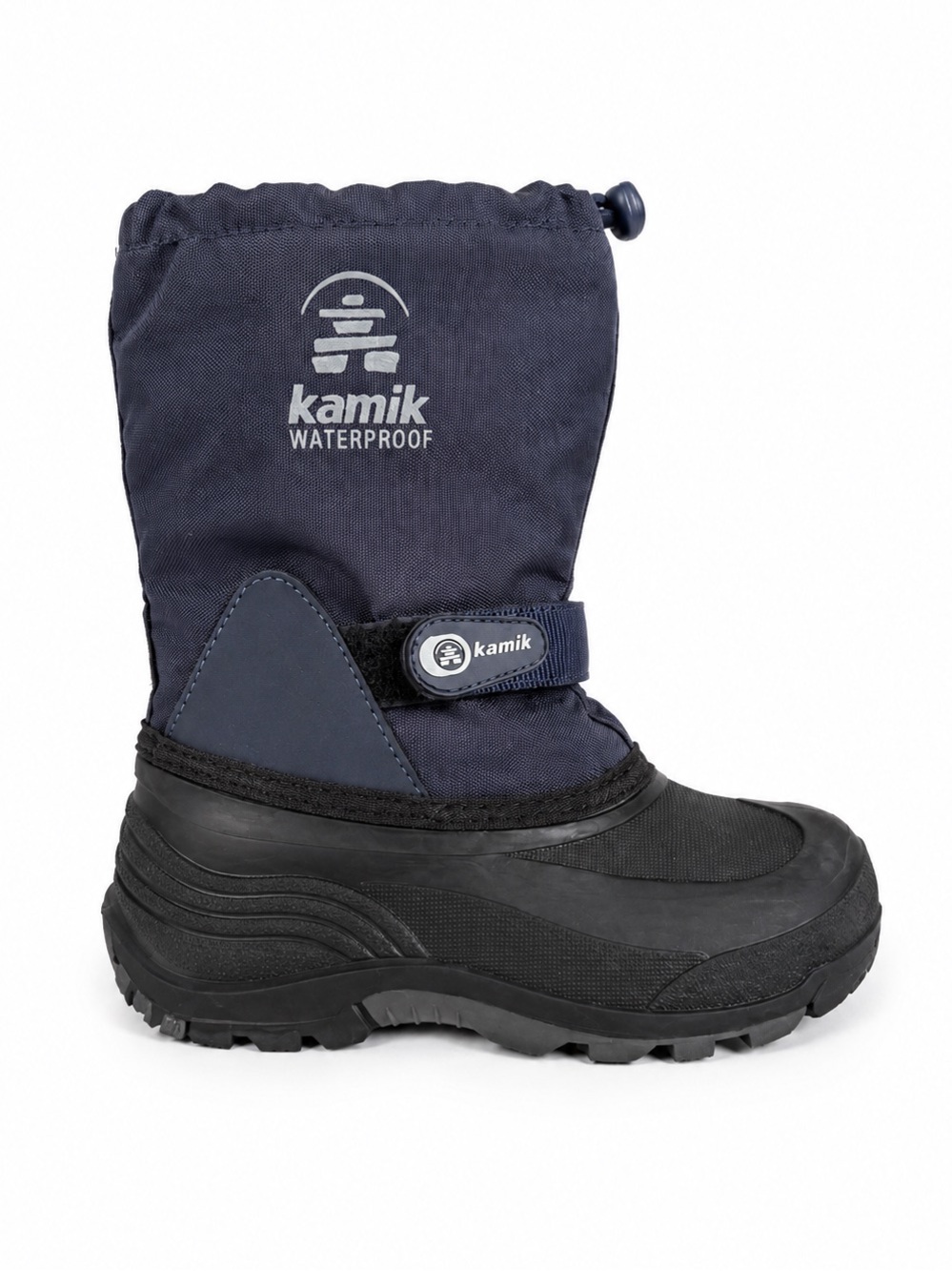 Kamik Waterproof Insulated Snow Winter Boots Navy Blue Kids Size 13